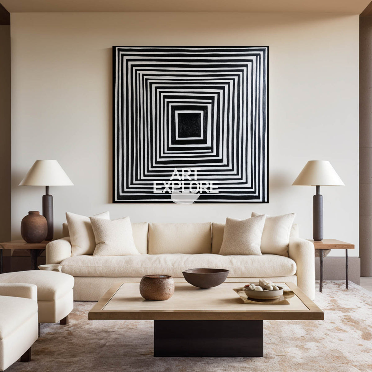 Black And White Rich Textured Canvas Art Wabi-sabi Wall Art Large Minimalist Painting For Livingroom