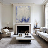 Original Blue And White Abstract Canvas Art Contemporary Art Large Abstract Canvas Wall Art Modern Abstract Painting On Canvas Acrylic