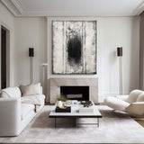 Black White Abstract Wall Art Extra Large Abstract Painting Acrylic Modern Abstract Canvas Art Contemportary Art