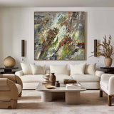 Colorful Abstract, Wall Art Canvas, Modern Art Large Acrylic Painting For Livingroom