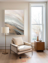 Abstract Grey Canvas Painting Large Original Acrylic Abstract Canvas Art Modern Abstract Painting