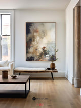 Colorful Abstract Painting Colorful Minimalist Painting Large Colorful Livingroom Painting