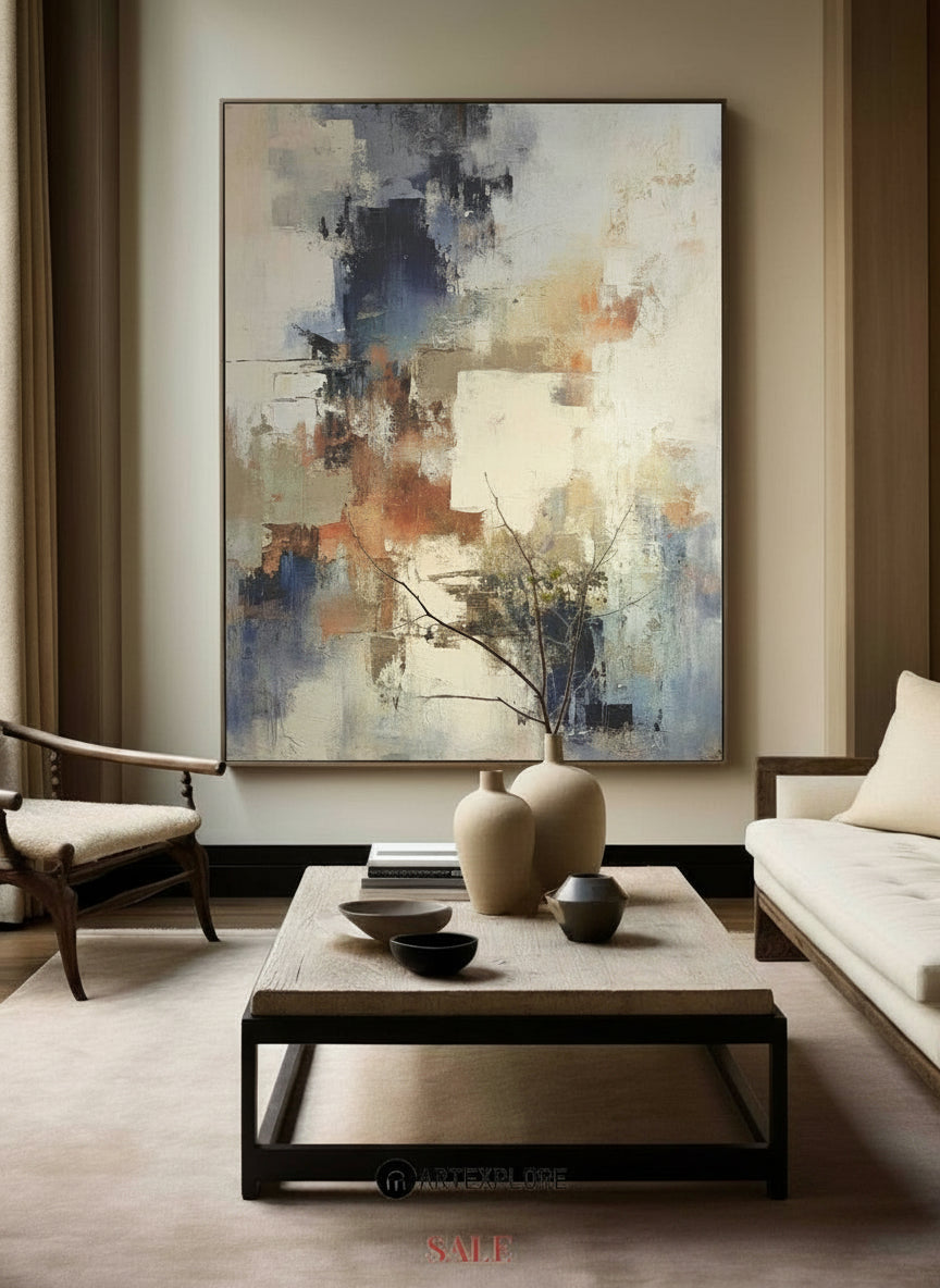 Bright Colorful Painting Colorful Minimalist Painting Large Colorful Acrylic Painting For Sale