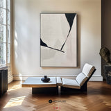 Modern Black And White Abstract Canvas Wall Art Minimalist Art Minimalist Painting For Livingroom