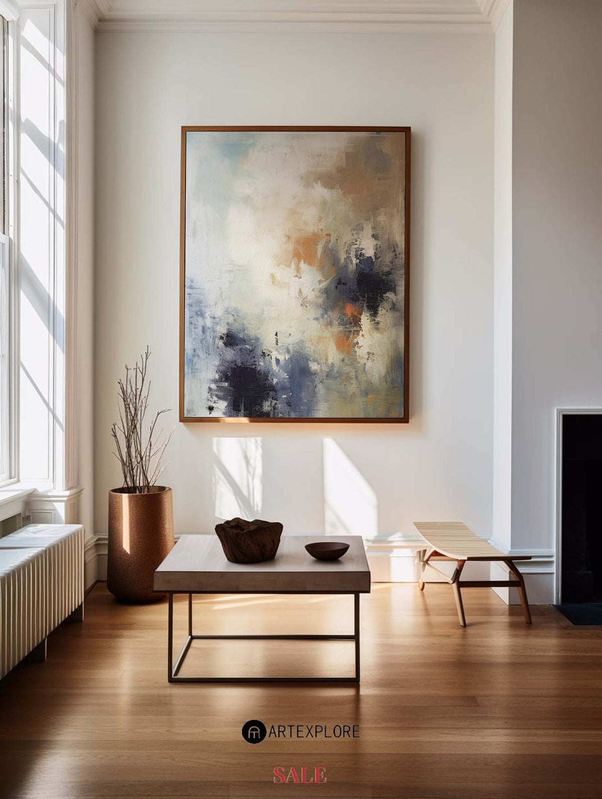 Large Colorful Minimalist Painting Colorful Minimalist Abstract Wall Art For Sale