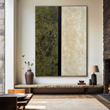 Modern Green Textured Wall Art Large Green Painting Abstract Wall Art For Livingroom