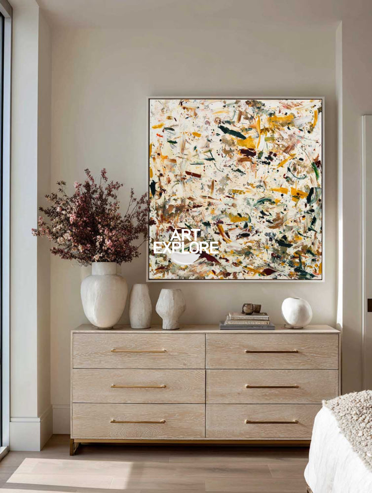 Modern Textured Abstract Art With Vibrant Colors For Contemporary Home Decor