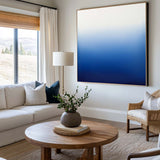 Blue And White Wall Art Blue Textured Acrylic Paintings Large Modern Minimalist Texture Art For Sale