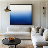 Blue And White Wall Art Blue Textured Acrylic Paintings Large Modern Minimalist Texture Art For Sale