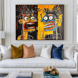 Modern Graffiti Paintings Basquiat Painting Basquiat Canvas Wall Art Handmade Canvas Art For Sale