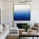 Blue And White Wall Art Blue Textured Acrylic Paintings Large Modern Minimalist Texture Art For Sale