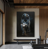 Large Black Panther Oil Painting Wild Black Panther Canvas Art Black Panther Painting For Sale