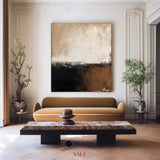 Wabi Sabi Beige Brown Texture Wall Art Abstract Wabi Sabi Painting Beige Brown Acrylic Painting