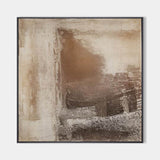 Brown Minimalist Abstract Art On Canvas Modern Painting Abstract Painting For livingroom