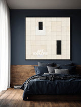 Original Textured Abstract Canvas Art In Neutral Tones For Luxury Home And Office Wall Decor