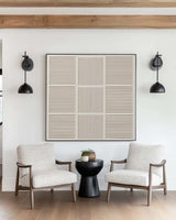 Large Beige Wall Art Textured Painting Wabi-sabi Minimalist Plaster Wall Art For Livingroom