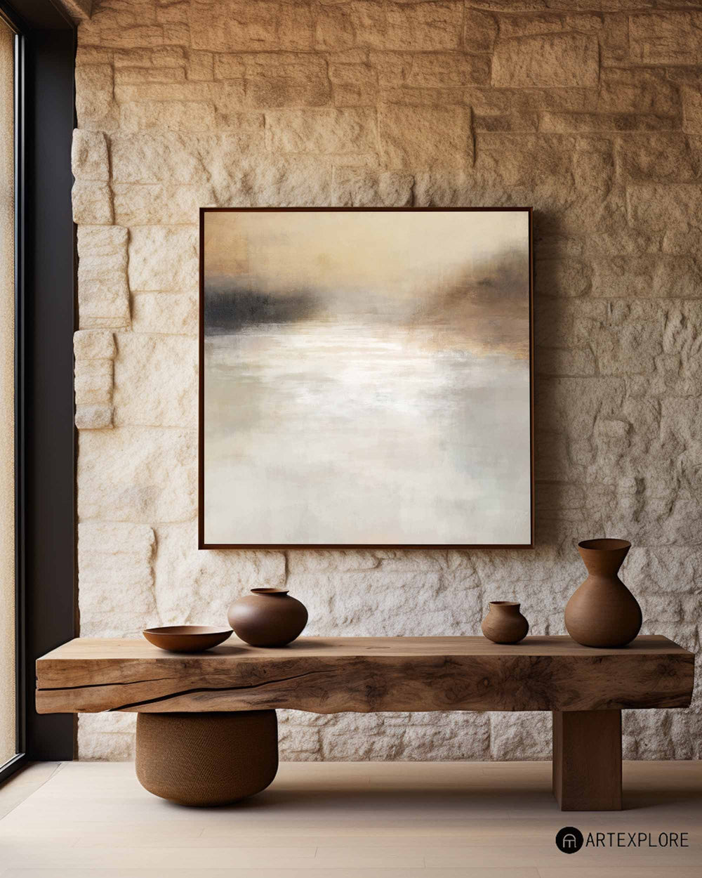 Oversize modern landscape painting european landscape paintings decorative painting for scandinavian interior