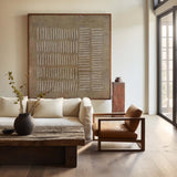 Wabi-Sabi Brown Texture Wall Art Brown Abstract Painting Neutral Canvas Art Minimalist Art