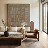 Wabi-Sabi Brown Texture Wall Art Brown Abstract Painting Neutral Canvas Art Minimalist Art