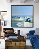 Blue Field Wall Art #ABLS98