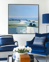 Blue Field Wall Art #ABLS98