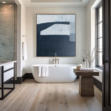 modern minimalist art black and white abstract painting textured abstract painting geometric wall art painting for living room