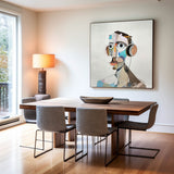 Modern Portrait Canvas Painting Artificial Intelligence Art Painting Cavas Wall Art For Living Room