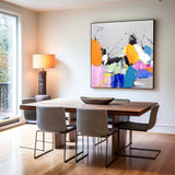 Colorful Wall Art Canvas Extra Large Multicolor Wall Painting Textured