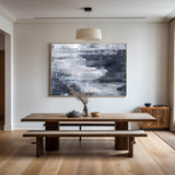 Large Coastal Wall Art Acrylic Seascape Painting Framed Blue Modern Seaside Paintings Canvas