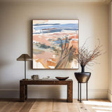 Muted Colors Minimalist Painting Wabi-Sabi Wall Art Modern Abstract Canvas Art For Sale