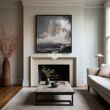 Modern landscape art painting for home decor black and white scenery paintings on canvas landscape oil paintings for sale