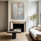 Large Textured Brown Abstract Painting For Living Room Oversized Modern Wall Art