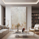 Original Beige White Abstract Canvas Art Contemporary Art Modern Abstract Painting On Canvas Acrylic Large Abstract Canvas Wall Art