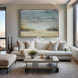 Abstract Beach Art Extra Large Sky And Sea Painting Modern Seascape Paintings