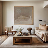 Brown Minimalist Brown Wall Art 3d Texture Canvas wall art Wabi-sabi Brown Abstract Painting