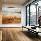 Beach Scene Painting Extra Large Modern Beach art Horizontal Seascape Painting