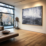 Grey And White Abstract Art Large Grey Wall Art Contemporary Canvas Art