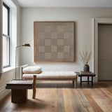 Wabi-sabi Brown Minimalist Wall Art Rich 3D Textured Canvas Art Minimalist Wall Art