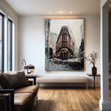 City Landscape Painting Abstract Cityscape Wall Art Urban Art For Sale