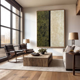 Modern Green Textured Wall Art Large Green Painting Abstract Wall Art For Livingroom