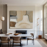 Brown And Beige Abstract Painting Minimalist Art Large Horizontal Canvas Paintings For Sale