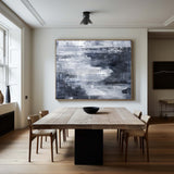 Large Coastal Wall Art Acrylic Seascape Painting Framed Blue Modern Seaside Paintings Canvas