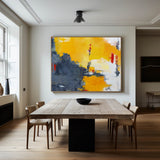 Extra Large Horizontal Orange And Grey Wall Art Orange Wall Decor