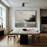 Modern Landscape Art Beige Landscape Canvas Painting Office Framed On Canvas Landscape painting