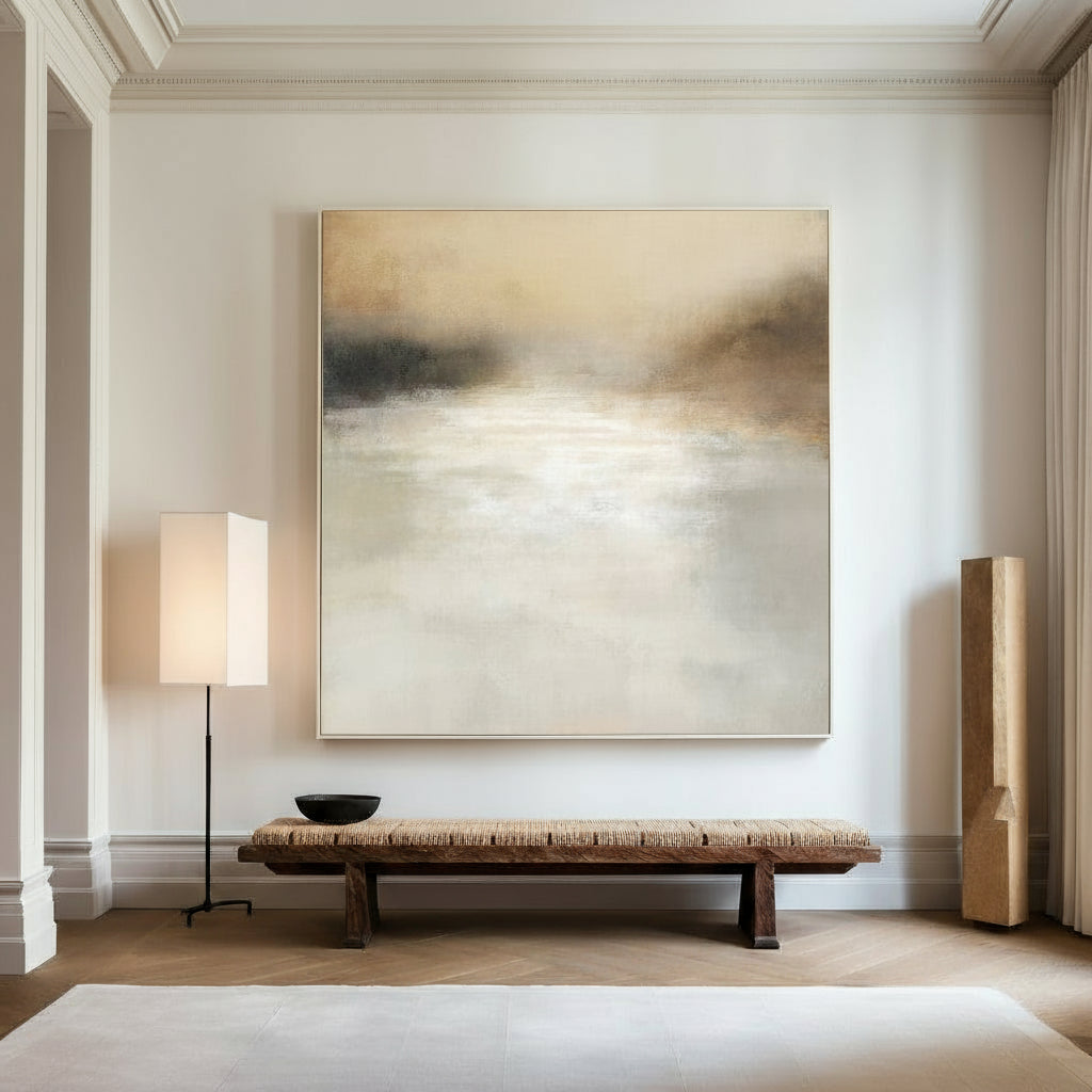 Oversize modern landscape painting european landscape paintings decorative painting for scandinavian interior