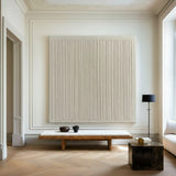 Wabi-sabi Beige Wall Art Beige Textured Painting Large Minimalist Plaster Wall Art For Livingroom