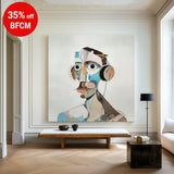 Modern Portrait Canvas Painting Artificial Intelligence Art Painting Cavas Wall Art For Living Room