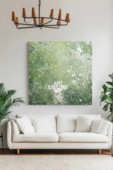 Large Sage Green Texture Painting – Contemporary Oil Art for Office Walls | ArtExplore