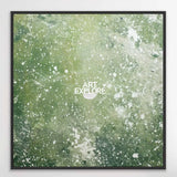 Large Green Wabi-Sabi Texture Painting for Living Room Wall – Handmade Oil on Canvas | ArtExplore
