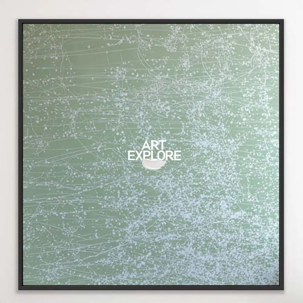 Large Green Wabi-Sabi Texture Painting for Modern Interiors | Handmade Wall Art | ArtExplore